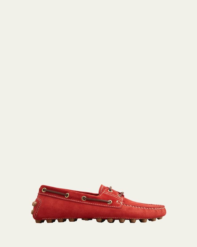 Gommino Suede Driver Boat Loafers